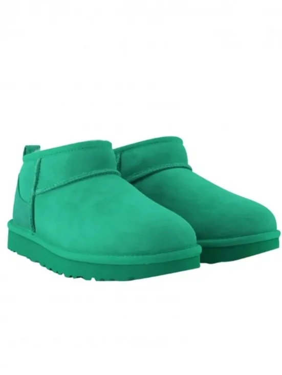 🆕️🎿Ugg Ultra Mini Boots, Emerald Green - Sz 8 - Picture 3 of 11